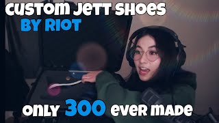 Kyedae Unboxes CUSTOM JETT SHOES from RIOT GAMES News