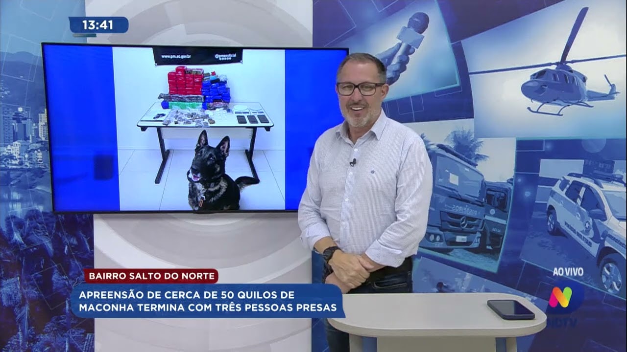Salto do Norte: apreensão de cerca de 50 quilos de maconha termina com três pessoas presas
