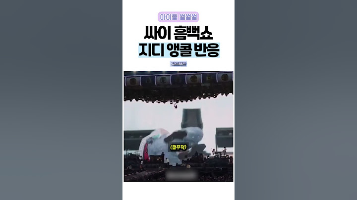 싸이 흠뻑쇼, 지디 앵콜 반응