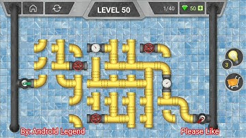 Pipeline Level 50 All 3 stars By Pixign, Android Solution