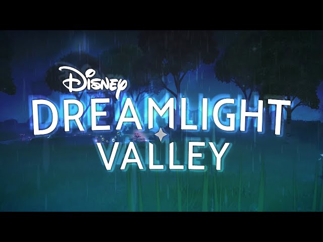 relaxing disney dreamlight valley music + rain sounds | slow and reverb 🏰✨ class=