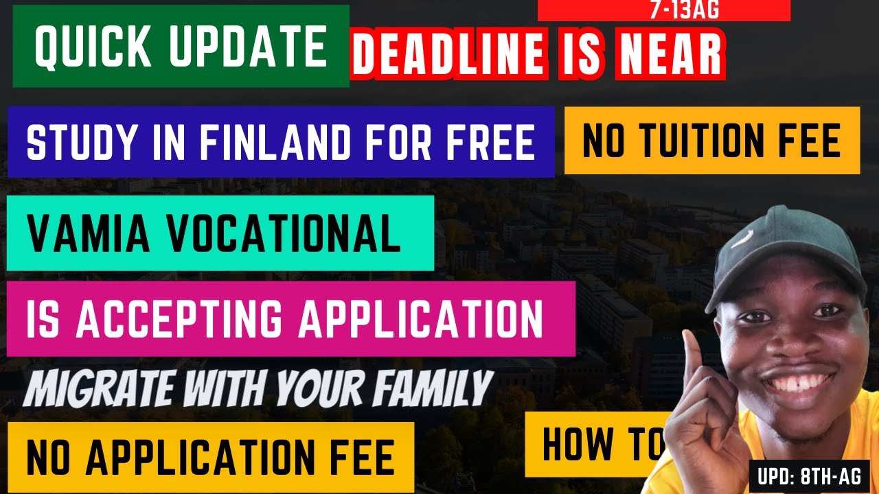 Vamia Vocational | No Tuition |No Application Fee | Migrate to Finland ...