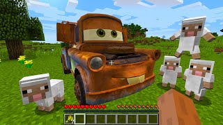 CURSED MINECRAFT BUT IT'S UNLUCKY LUCKY FUNNY MOMENTS I found a REAL Mater Tow Truck in Mineraft