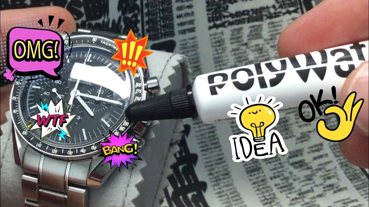 How to remove scratches from a watch face. Polywatch review