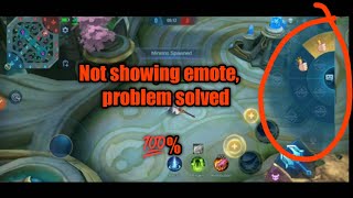 Mobile Legend Emote not showing in gameplay//emote not showing problem#mobilelegends