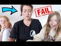 FUN FAMILY ACTIVITY - FAIL!! DON'T TRY THIS AT HOME!!