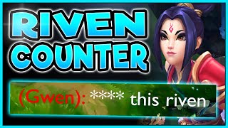 *GUIDE* HOW TO COUNTER GWEN AS RIVEN TOP (ABUSE THIS) - RIVEN TOP GAMEPLAY! (Season 11 Riven Guide)