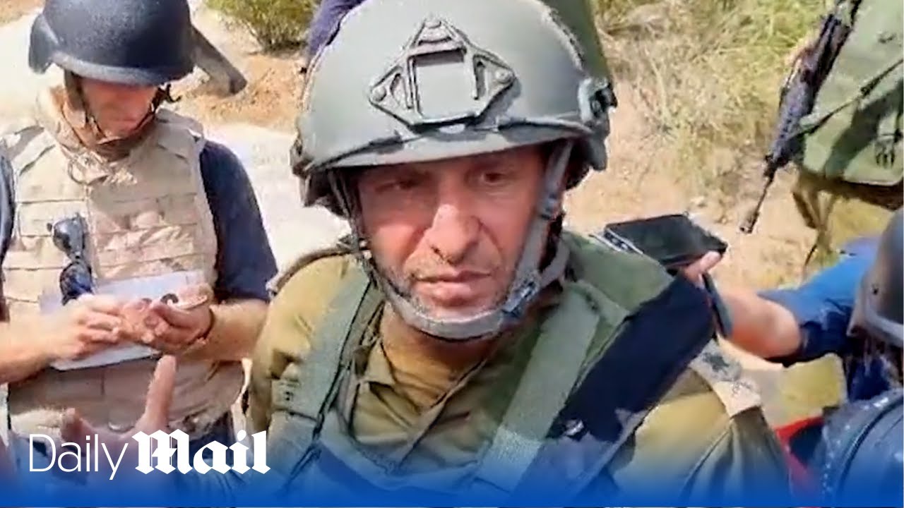 ‘Its not a war, it’s a massacre’ MG Itai Veruv talks to journalists about Hamas attack on Kfar Aza