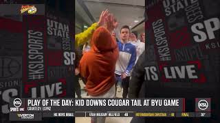 VIRAL: Kid Downs Cougar Tail At BYU Basketball Game