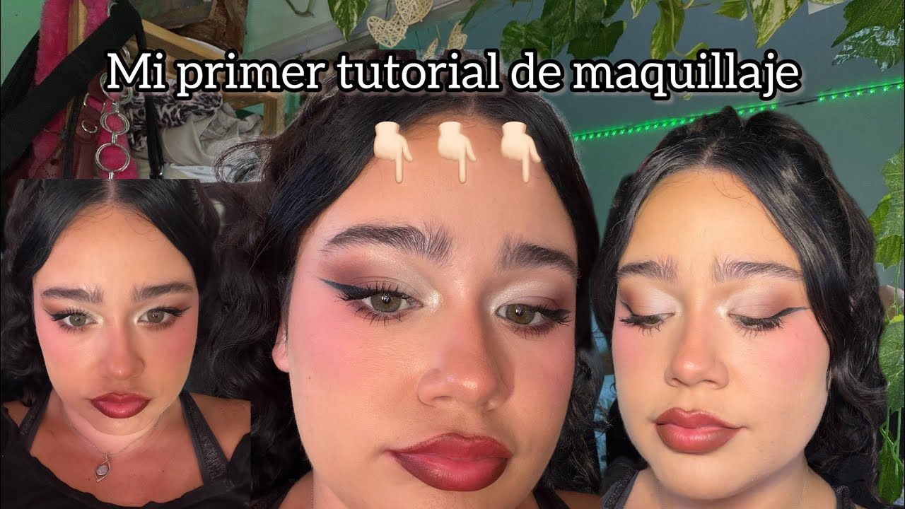 Mi primer tutorial de maquillaje+ todos los productos que uso💖 - YouTube