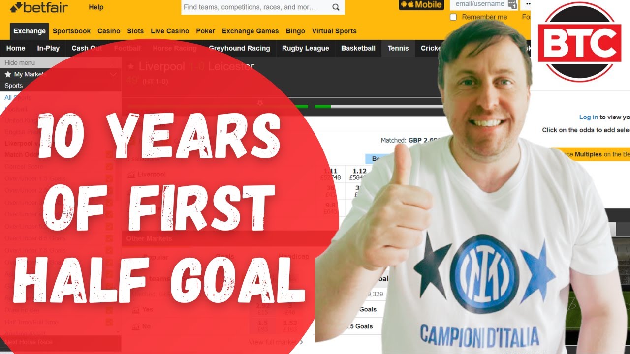 How to pick the BEST matches for First Half Goal - Football Trading Strategy