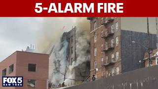 5-alarm fire in Bronx after reported explosion