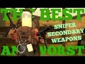 The Best and Worst: TF2 Sniper Secondary Weapons