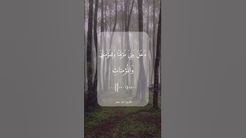 تلاوة خاشعة\\قارئ احمد خضر \\حالات واتس اب