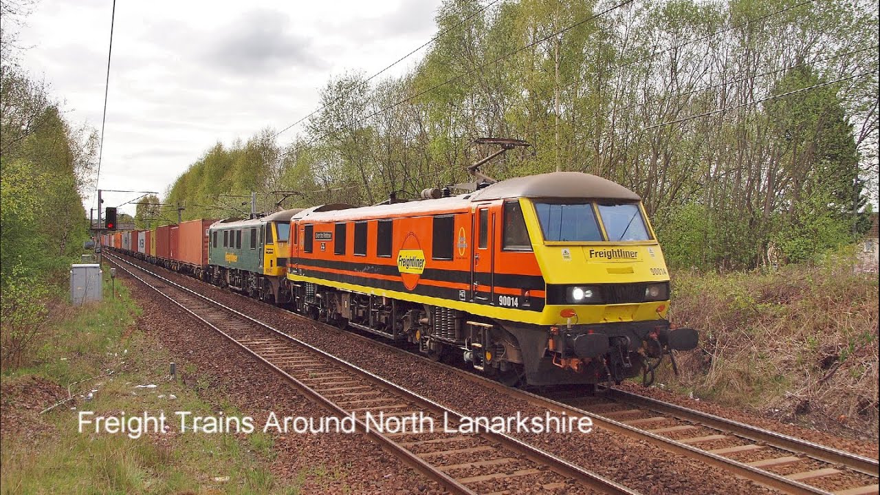 Freight Trains Around North Lanarkshire Scotland April - May 2022