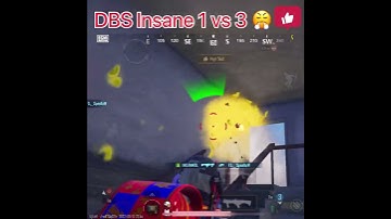 DBS 1 Vs 3 🔥Bgmi    #pubg #short #iphone12