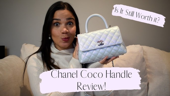 Chanel 21K Pastel Light BLUE Coco Handle LGHW Caviar Leather Unboxing  Comparisons SLG #luxurypl38 