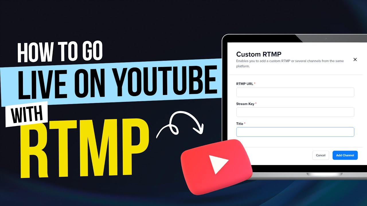 How to Go Live on YouTube with RTMP using OnTheFly - YouTube