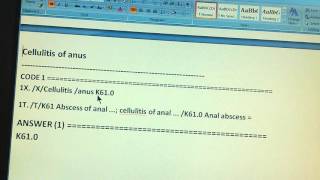 ICD-10 JJ-10A-292-10-L1 cellulitis of anus