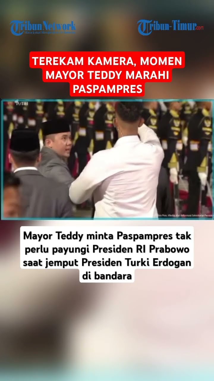 TEREKAM KAMERA, MOMEN MAYOR TEDDY MARAHI PASPAMPRES #tribunviral