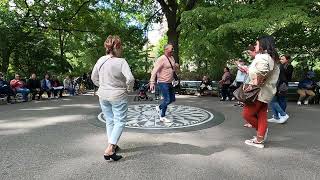 Strawberry fields - Central Park NYC. John Lennon's memorial.