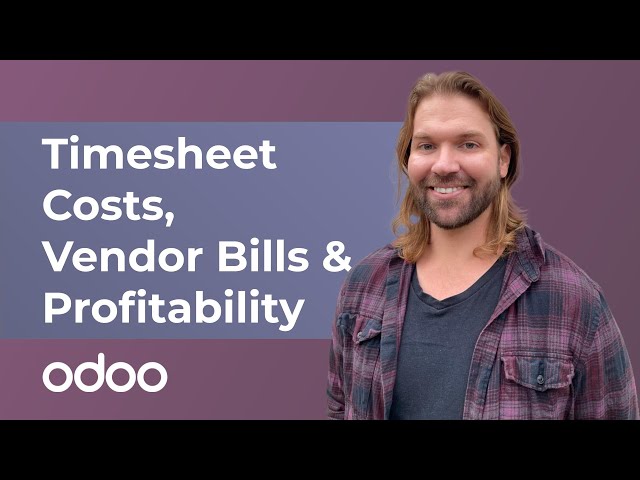 Timesheet Costs, Vendor Bills & Profitability | Odoo Project & Timesheets