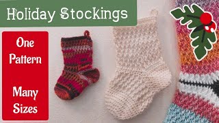 Christmas Yule Winter Holiday Stocking Crochet Tutorial | Christmas in July 2025