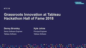 Grassroots innovation at Tableau | Hackathon Hall of Fame 2018