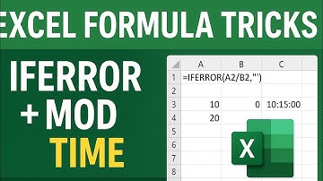 Excel Tricks You’ve Been Missing: IFERROR, MOD, TIME Explained! #ExcelTips # #ExcelTricks#Formula
