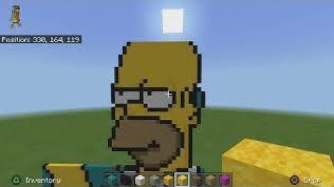 Homer Simpson pixel art