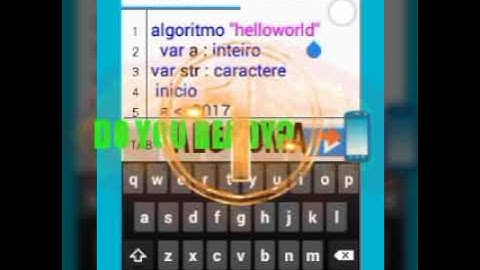 Algoritmo soma (pseudocode) apartir do celular