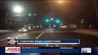 Road conditions after Tuesday afternoon snow