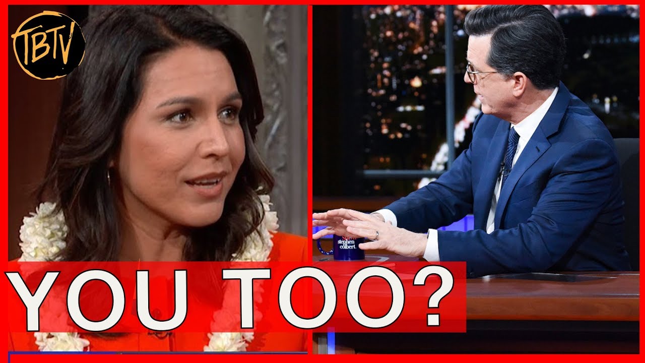 Tulsi Gabbard Stopped By The Stephen Colbert Show news reporter job description