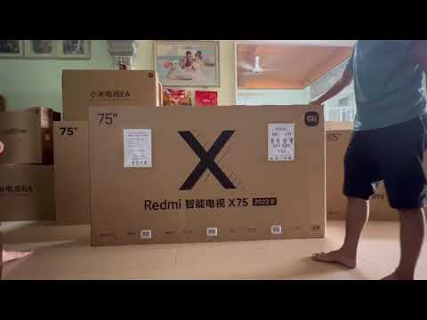 Video Mở hộp tivi xiaomi redmi x75 đầu tiên tại Hải Phòng - youtube