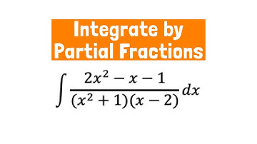 Integrate by Partial Fractions - Product of a Distinct Factor & Unfactorable Quadratic | (Ali BA)