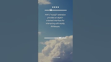 #php mysqli extension provides object oriented interface: interesting facts