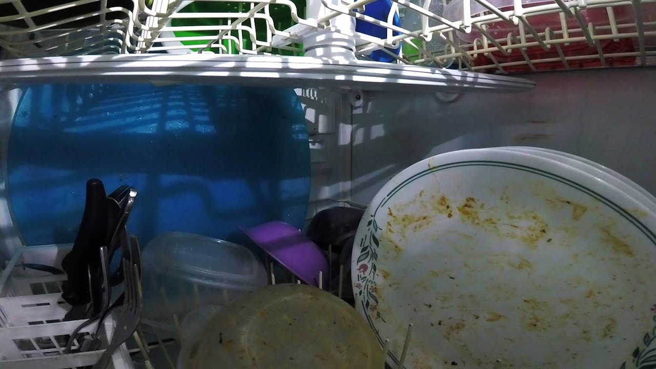 GoPro inside a 2003 Kenmore Dishwasher on Normal Wash setting YouTube