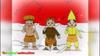 Bendera Merah Putih (Lagu Nasional Indonesia) - Kastari Animation 