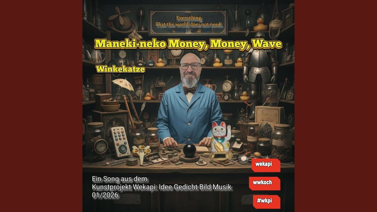 Maneki-neko Money Money Wave Winkekatze
