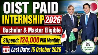 OIST Internship in Japan 2026 Fully Funded | Stipend 124,000 Monthly | How To Apply Online
