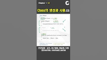 C# 강의 Winform) S12. 클래스의 생성 및 사용(Class)