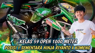 SUPERMENG X RIYANTO POSISI 1 SEMENTARA KELAS 59 OPEN JARAK 1000 METER