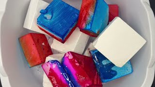 Dyed Pink & Blue Gym Chalk + Plain Chalk