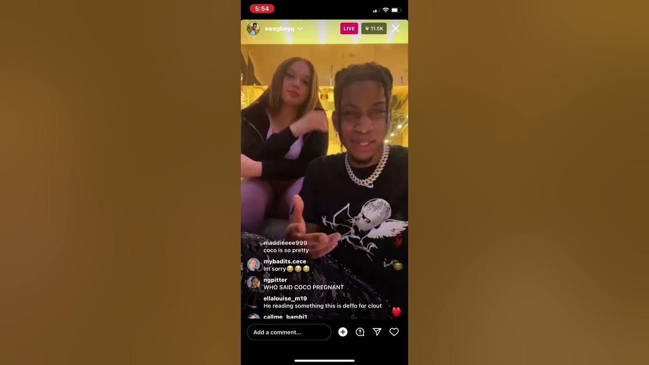 SwagboyQ and Coco live clear up 🫣 YouTube