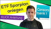 Aktie Etf Kaufen Bei Consorsbank Klick Anleitung Youtube