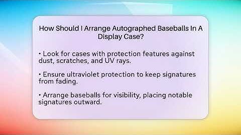 How Should I Arrange Autographed Baseballs In A Display Case? - The Memorabilia Zone