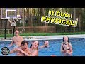 INTENSE GAME OF COUPLES POOL BASKETBALL!