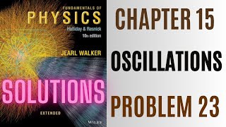 Halliday resnick chapter 15 problem 23 solution | Fundamentals of physics 10e solutions