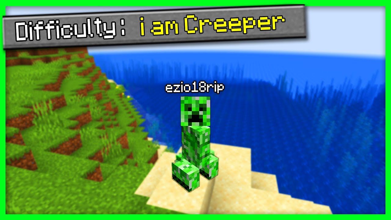 Beating Minecraft As a Creeper (Hindi) "Dhamakedar Speedrun Challenge