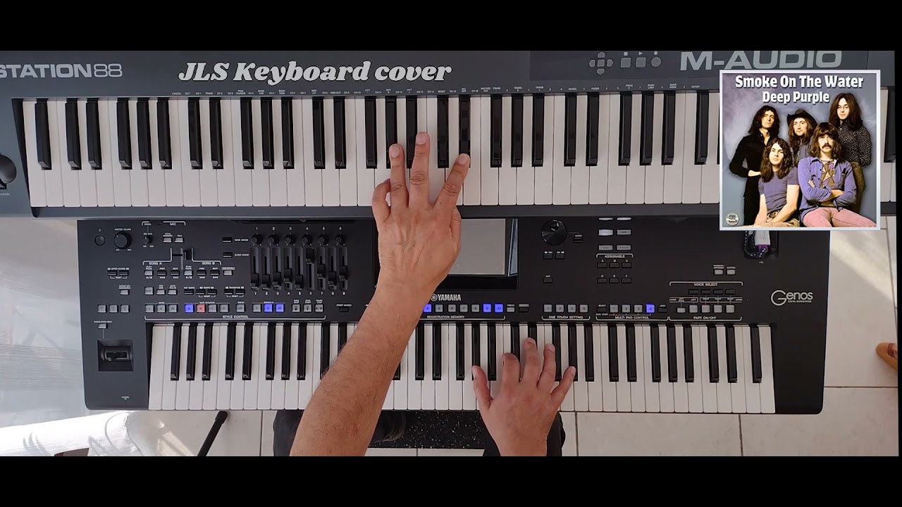 Smoke on the water - DEEP PURPLE - Keyboard cover